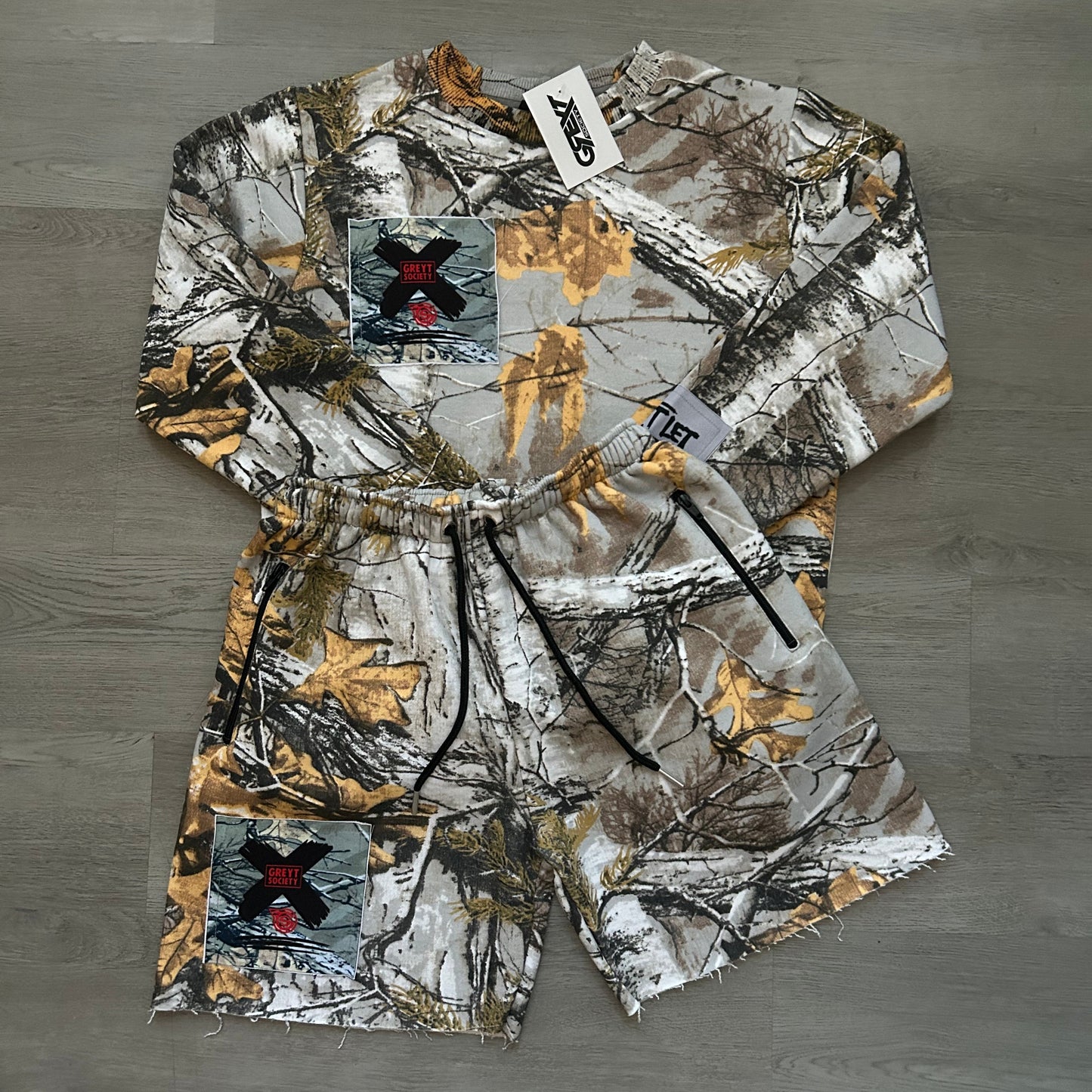 GREYSCALE REAL TREE CAMO - DLSBYN1 SHORTS GTTT