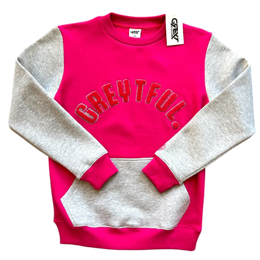 PINK/GREY/GREY POCKET - GREYTFUL CREW
