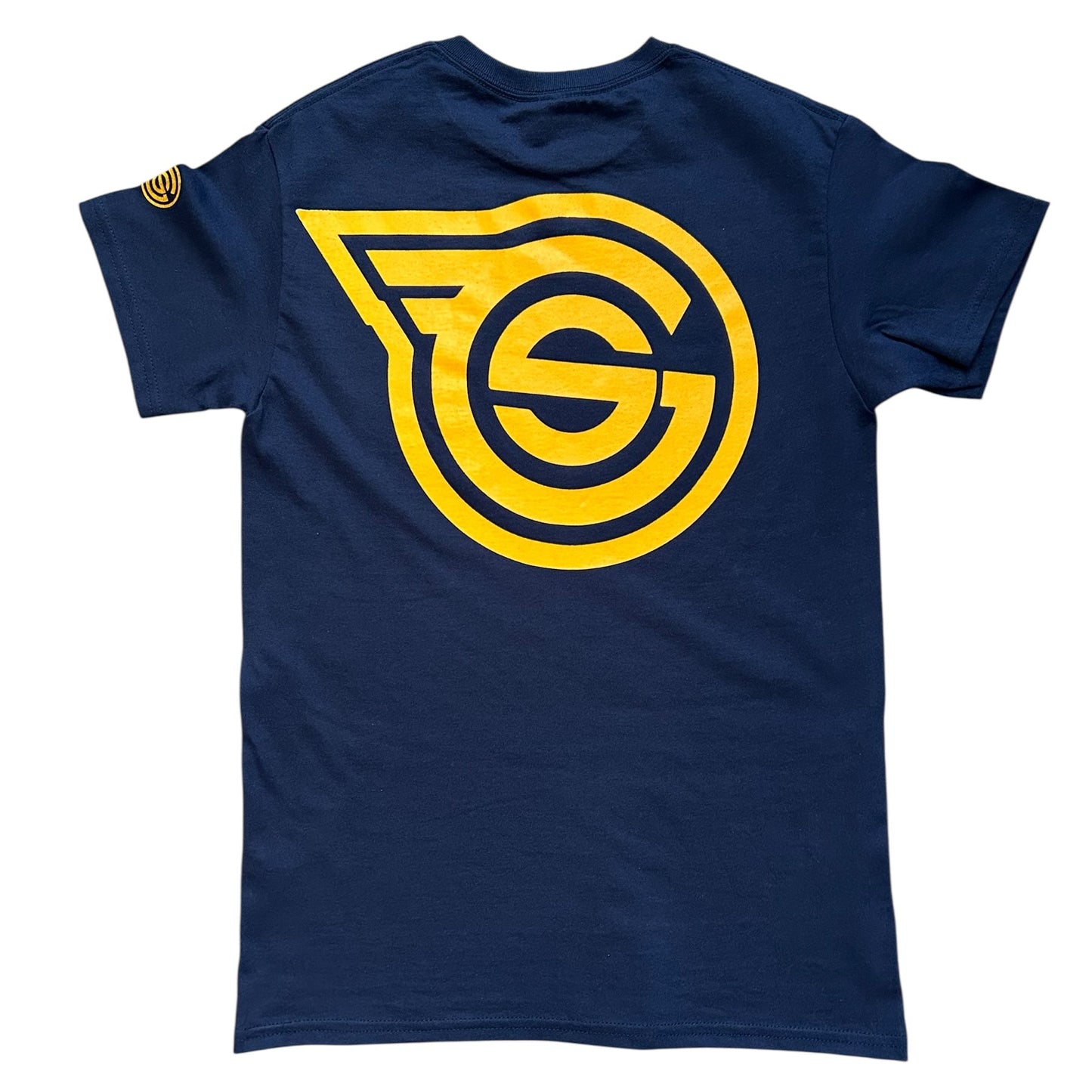 Navy & Yellow OLD ENGLISH GREYT SOCIETY TEE
