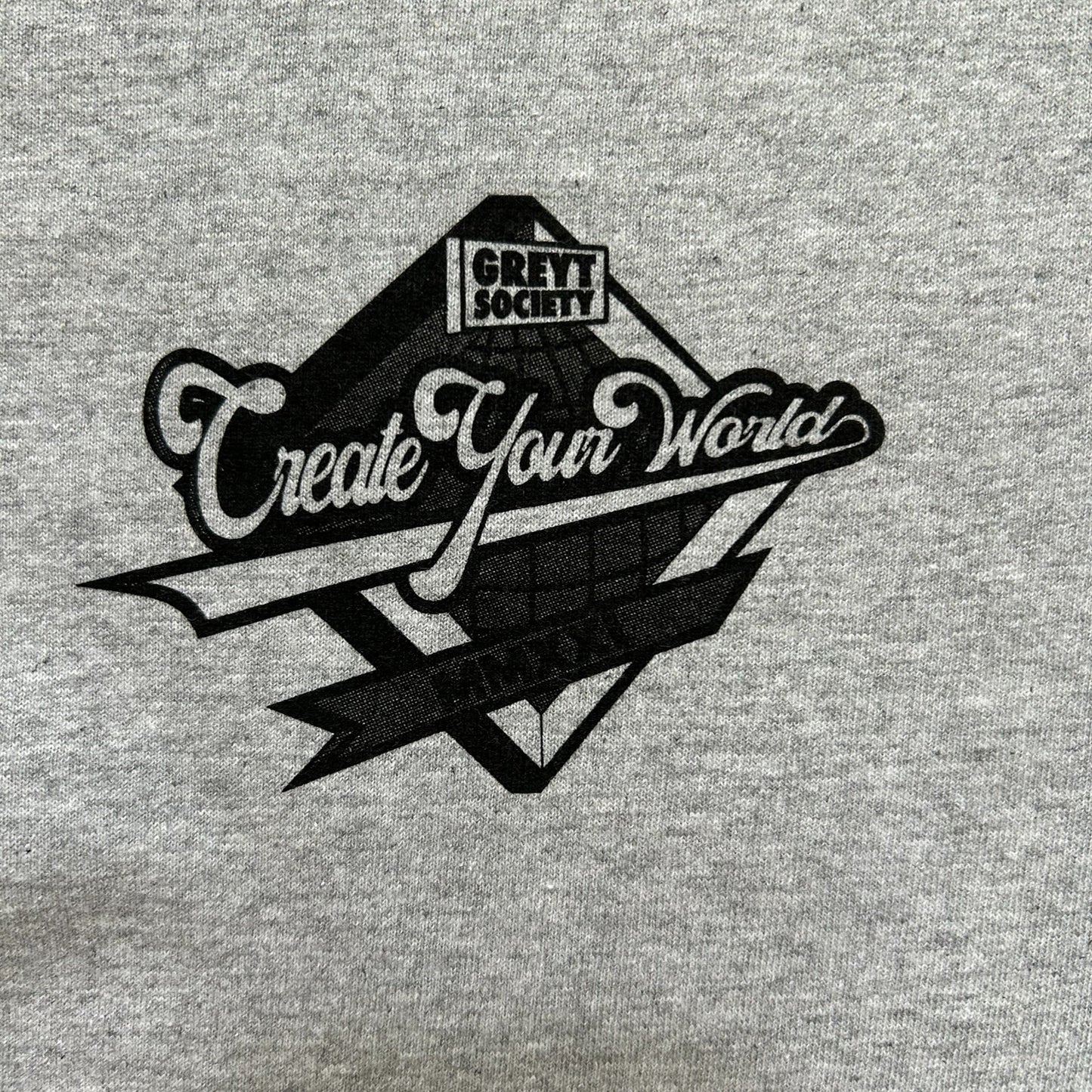 Grey - Create Your World T-Shirt CYW