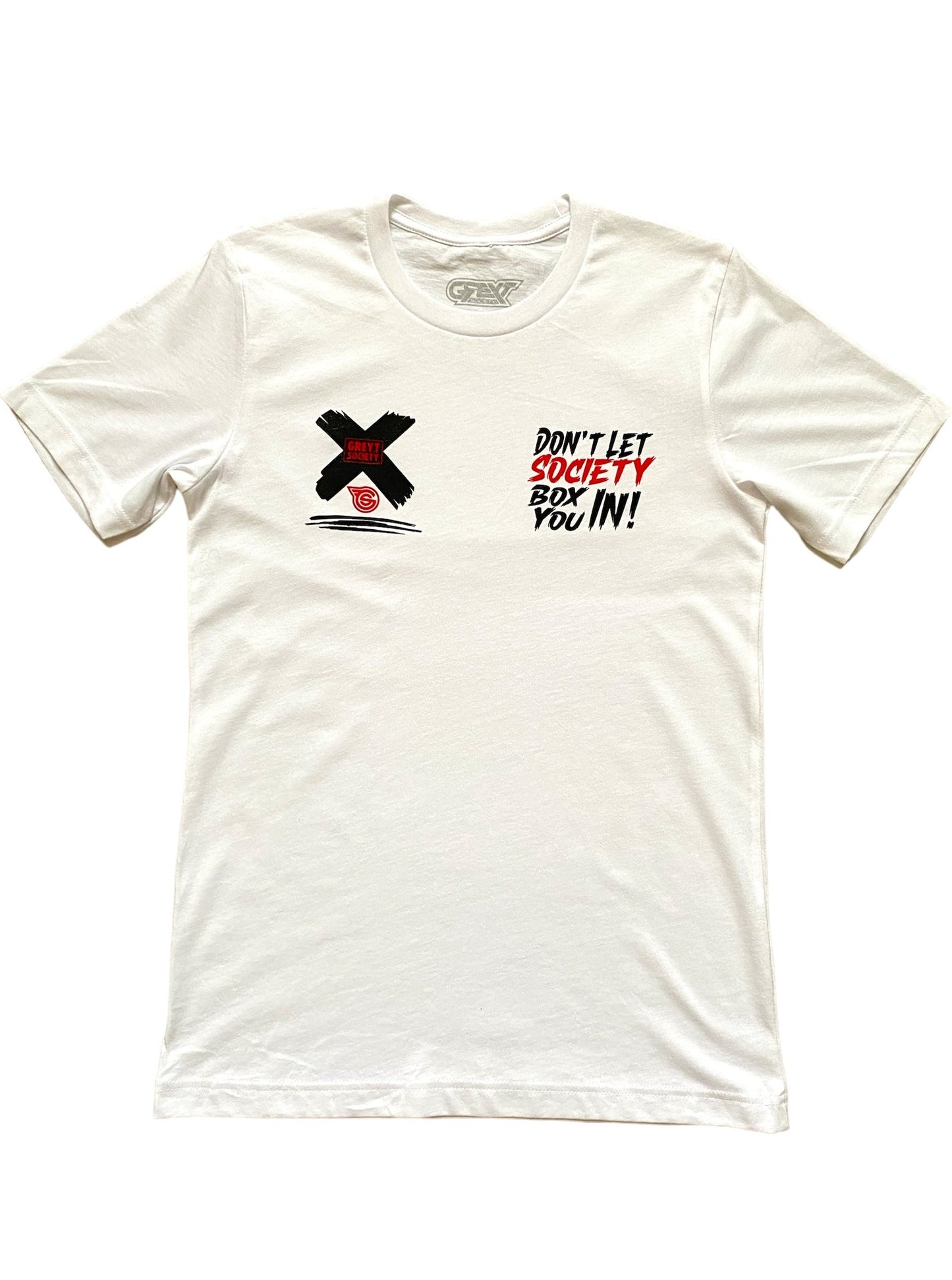 WHITE DLSBYN LOGO Tee - White/Black/Red