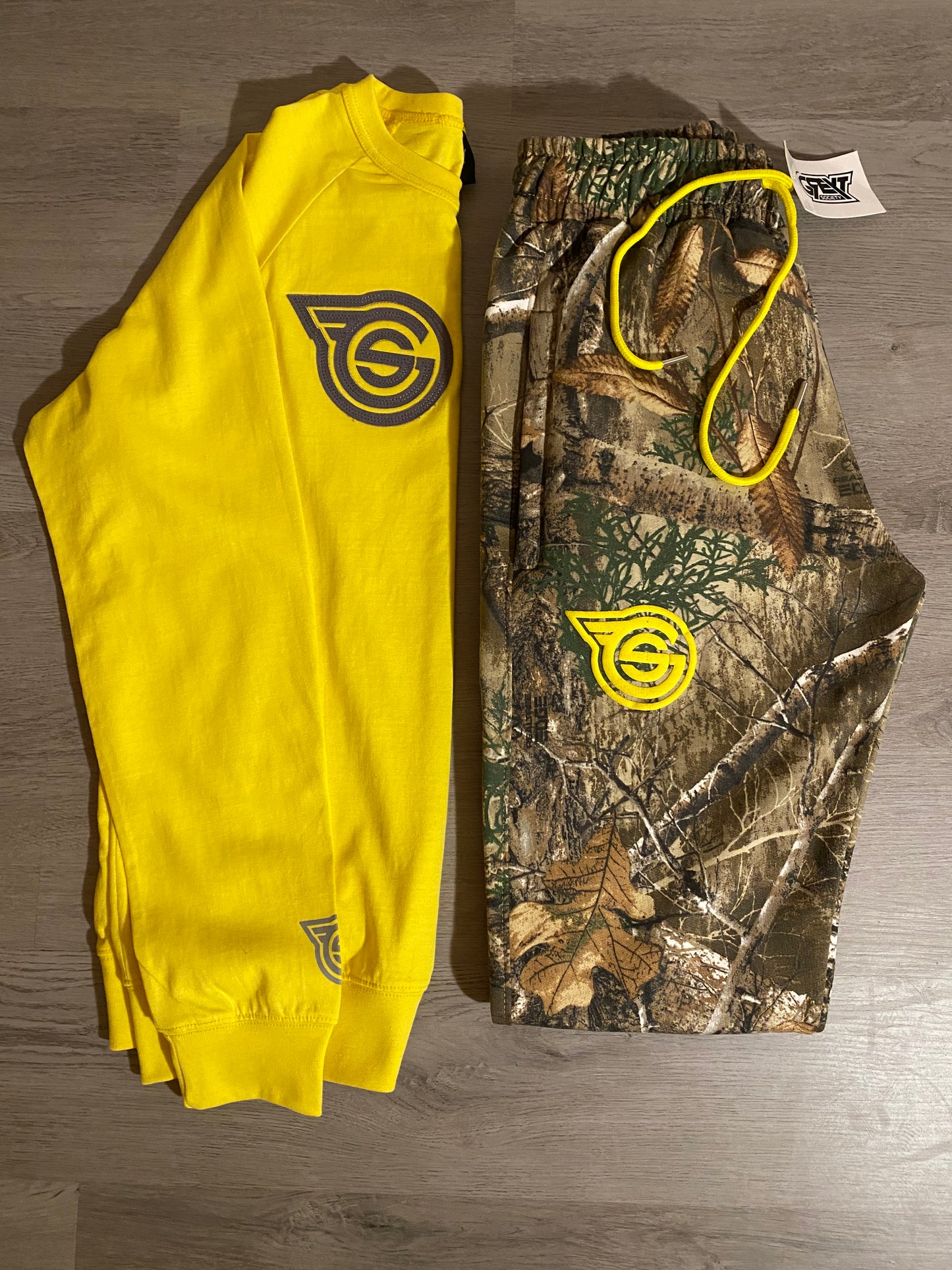 Jungle Print Signature GS Logo Jogger Pants