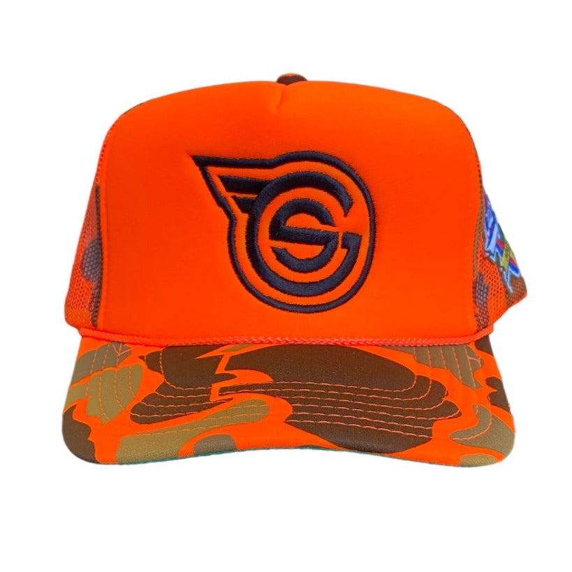 Orange Camo Trucker GS Logo w/ Patch