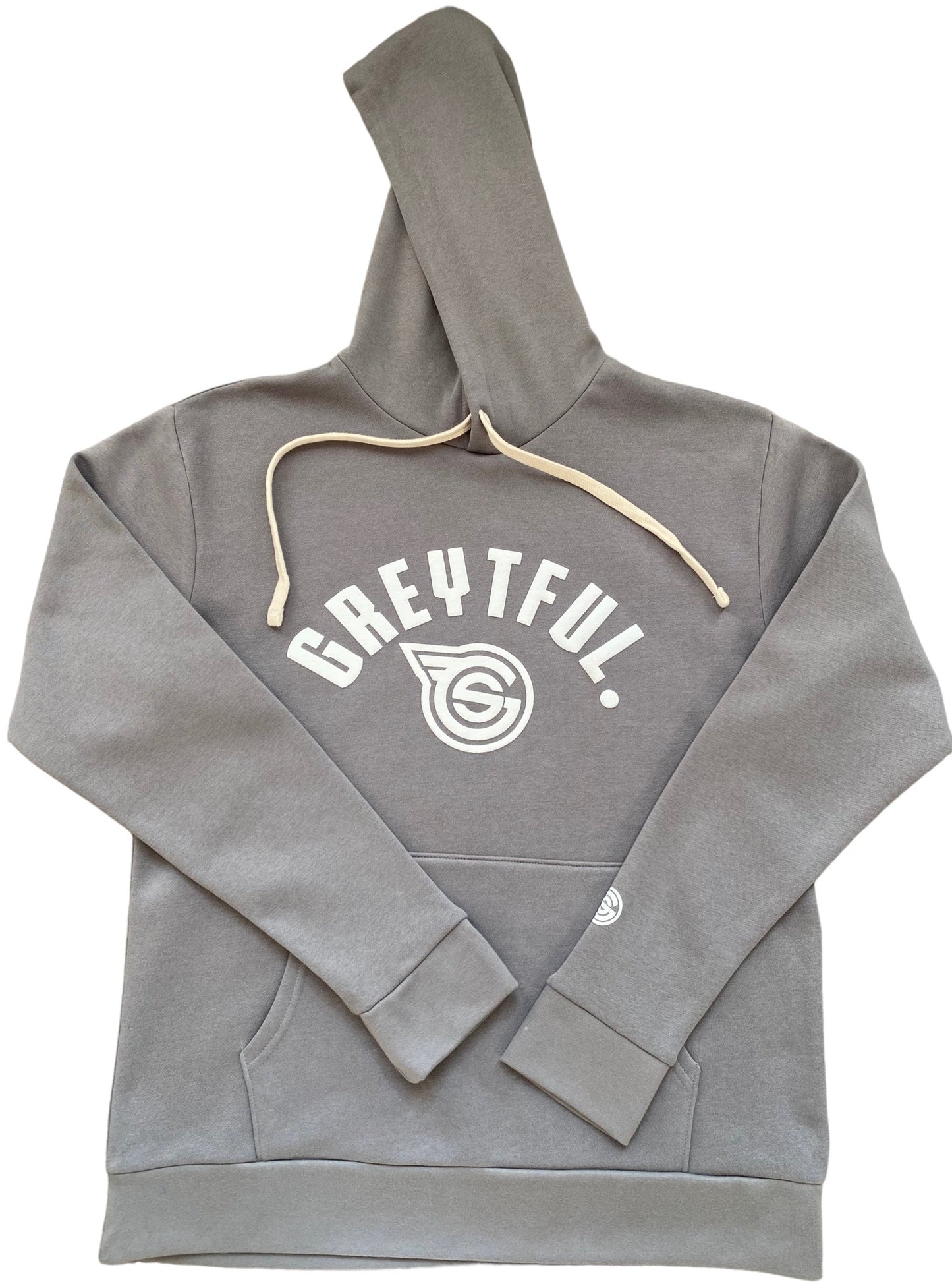 Lead Grey & White Greytful/GS LOGO Hoodie