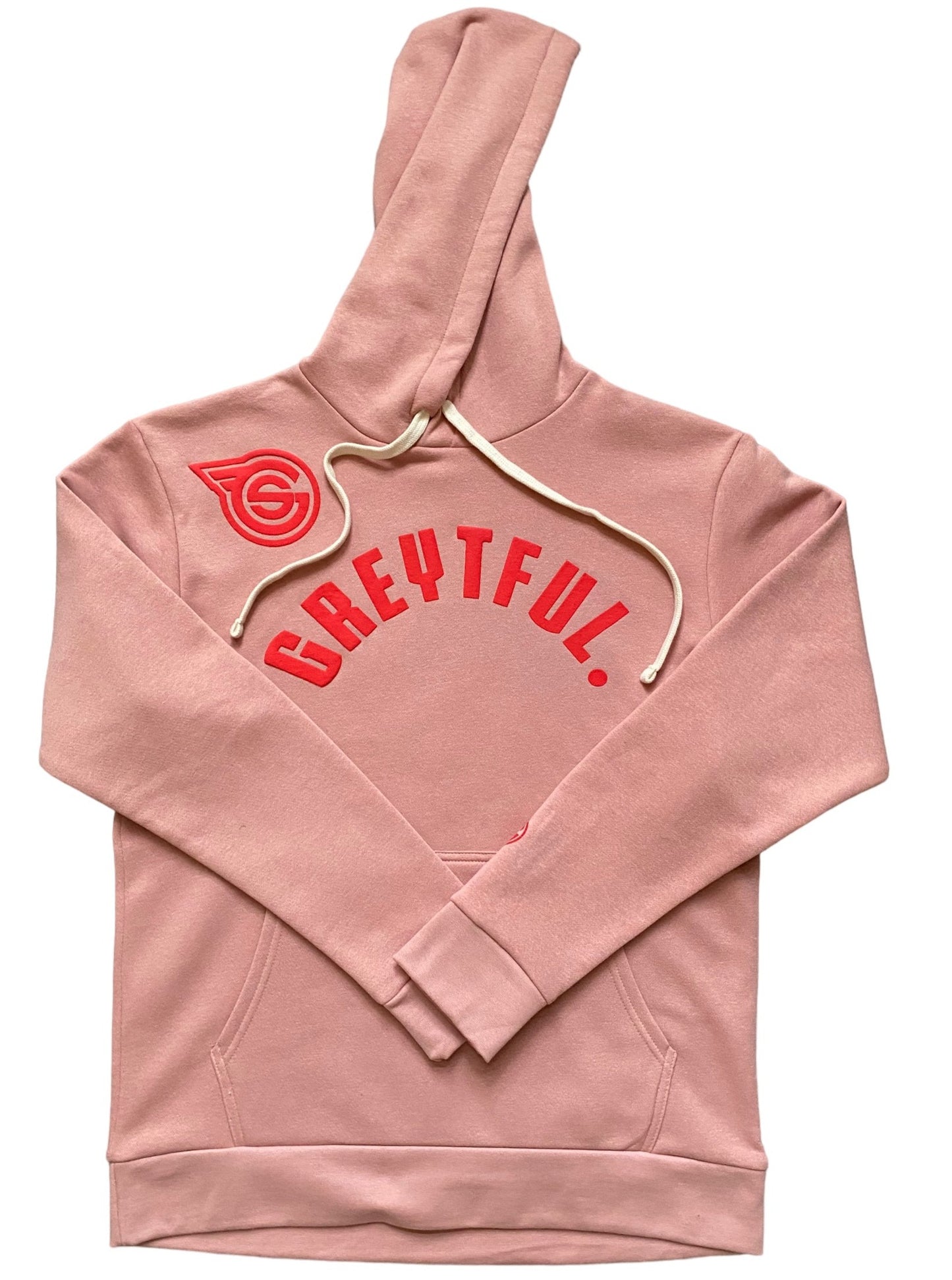 Desert Pink/Red Greytful & GS PUFF LOGO Hoodie