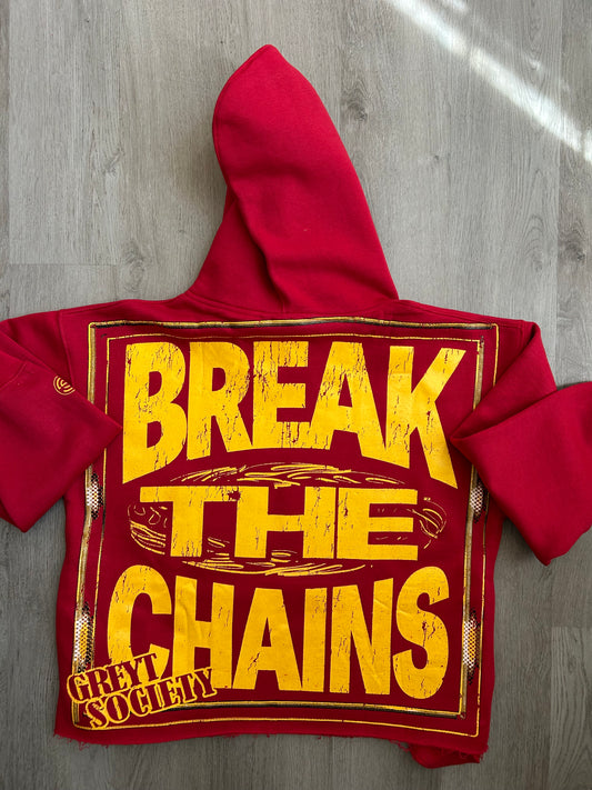 RED - BREAK THE CHAINS HOODIE