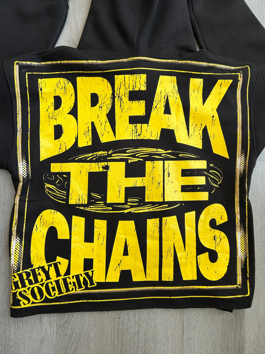 Solid Black - BREAK THE CHAINS HOODIE
