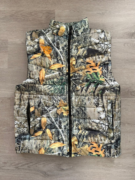 Real Tree Camo Vest - Classic Logo Bubble Vest