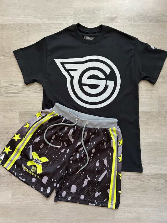 Classic GS LOGO Tee - Black/Grey
