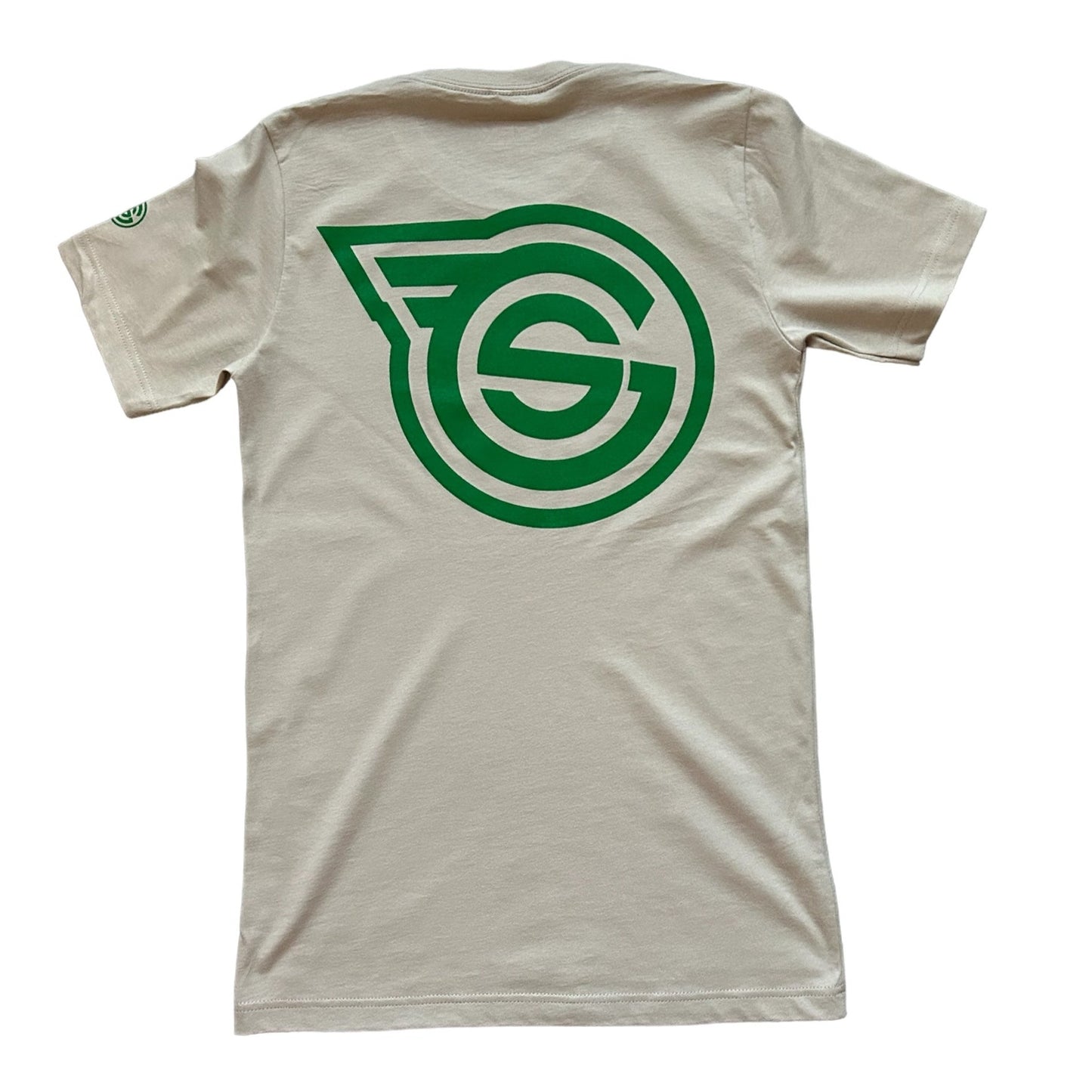 Tan & Green OLD ENGLISH GREYT SOCIETY TEE