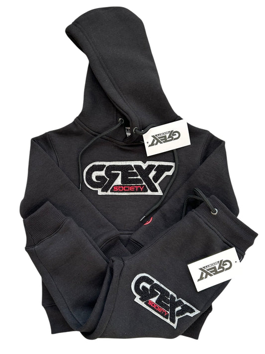 KIDS BLACK SIGNATURE LOGO Jogger Set NTTT