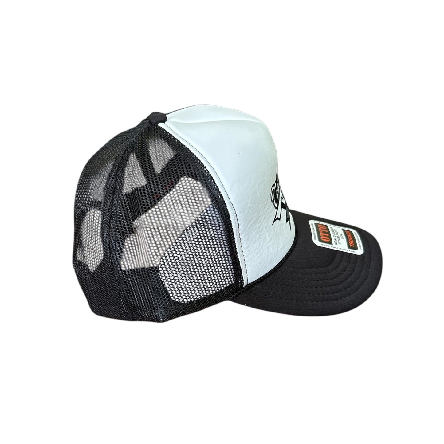 Black & White CREATE YOUR WORLD LOGO TRUCKER CYW