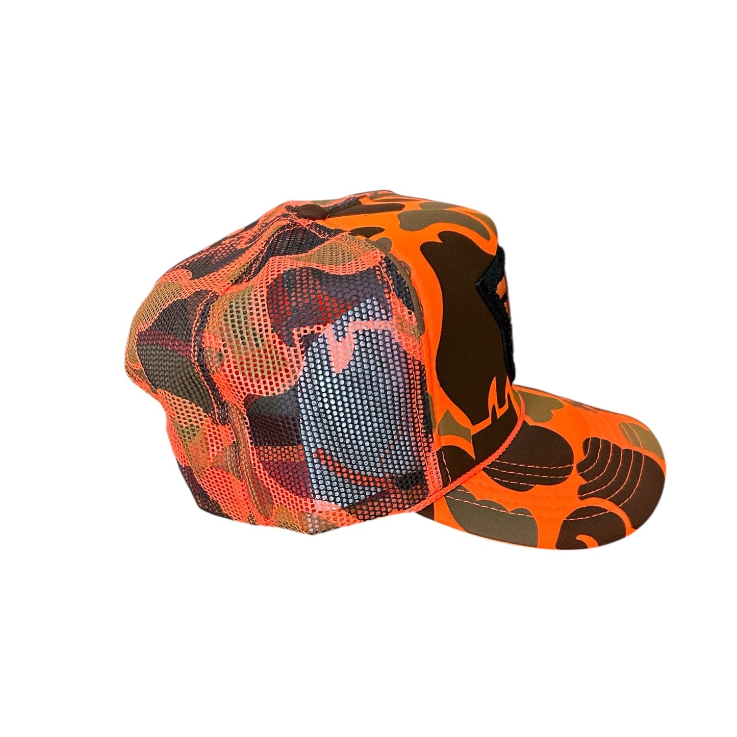 GS LOGO ORANGE CAMO Trucker TD