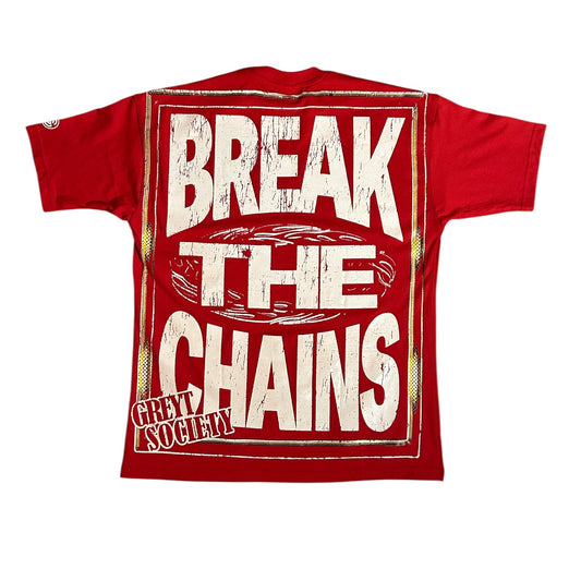 BREAK THE CHAINS - RED GRAPHIC TEE