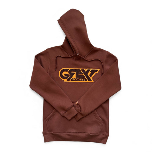Brown Signature GREYT LOGO Hoodie
