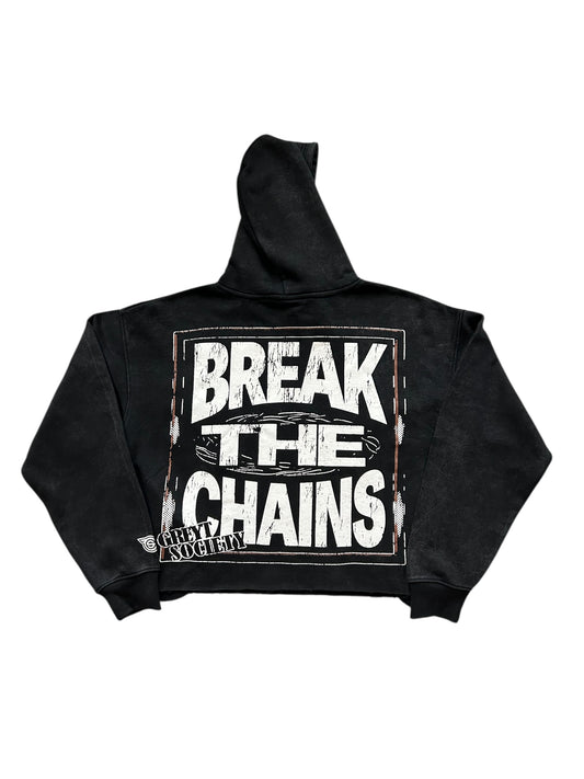 BREAK THE CHAINS - BLACK GRAPHIC TEE