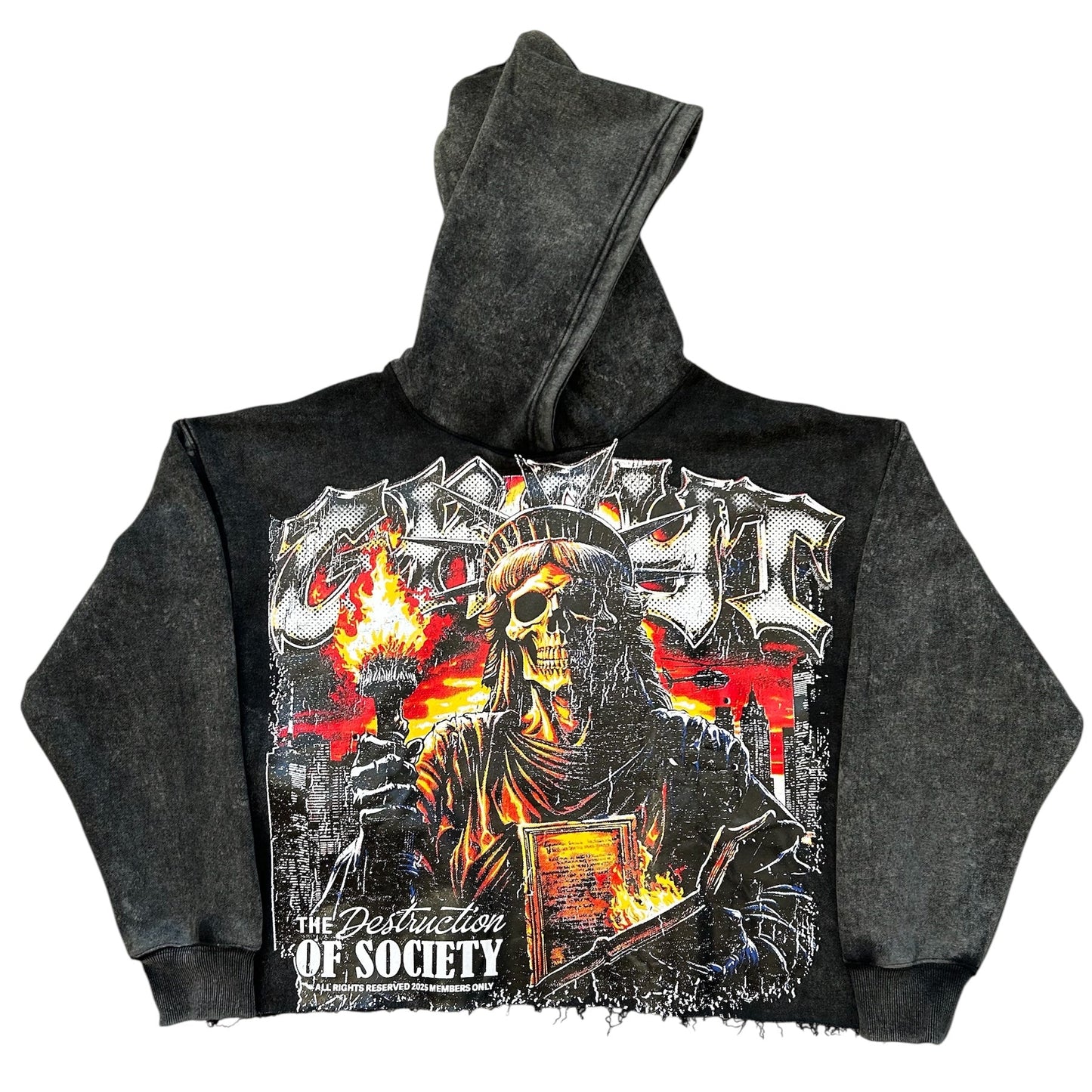 ACID WASH - BREAK THE CHAINS HOODIE