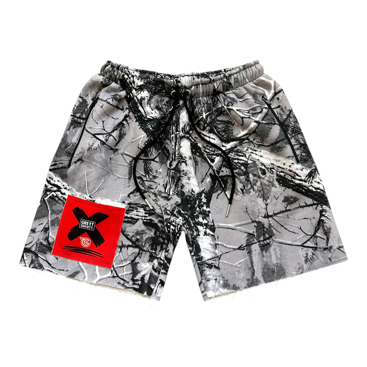 GREY/BLACK REAL TREE CAMO - DLSBYN SHORTS