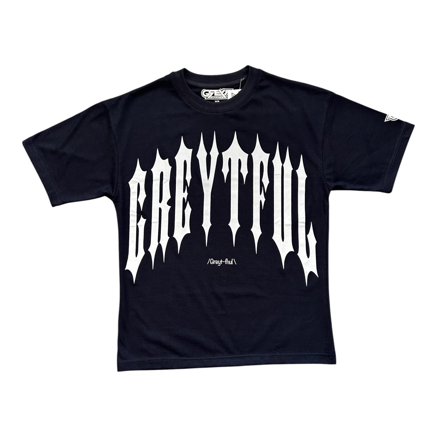 GREYTFUL - NAVY/WHITE TEE