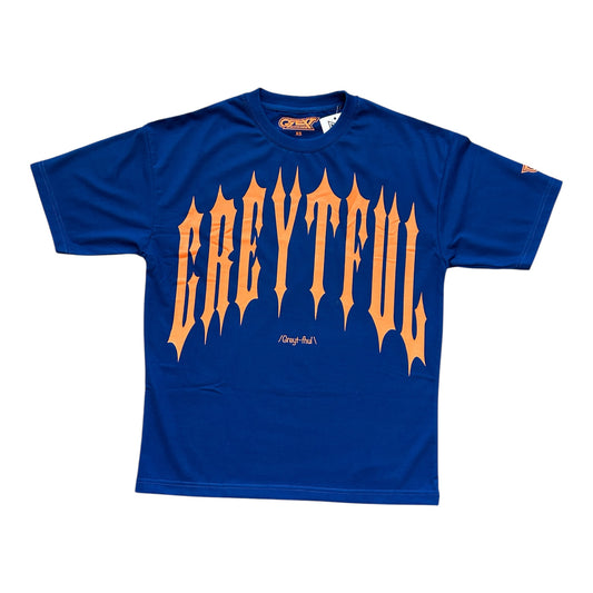 GREYTFUL - ROYAL/ORANGE TEE